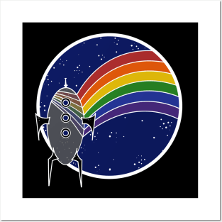 Space Rainbow Posters and Art